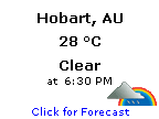 Click for Hobart, Tasmania Forecast