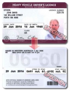 Australian Driver Licence WA Commercial