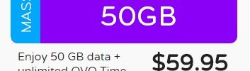 Data Only SIM – 50 GB data for $60